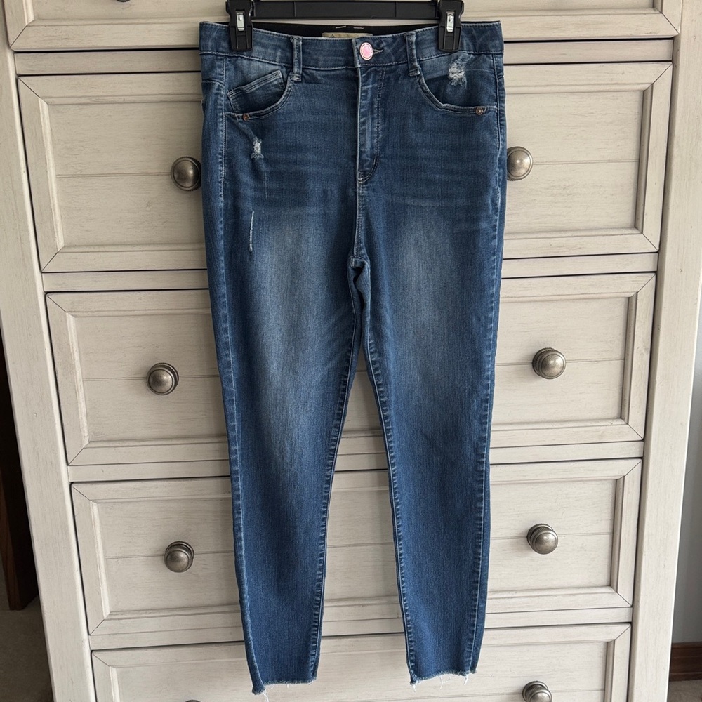 Democracy Ab-Tech Women's Dark Blue Skinny Jeans SZ 8